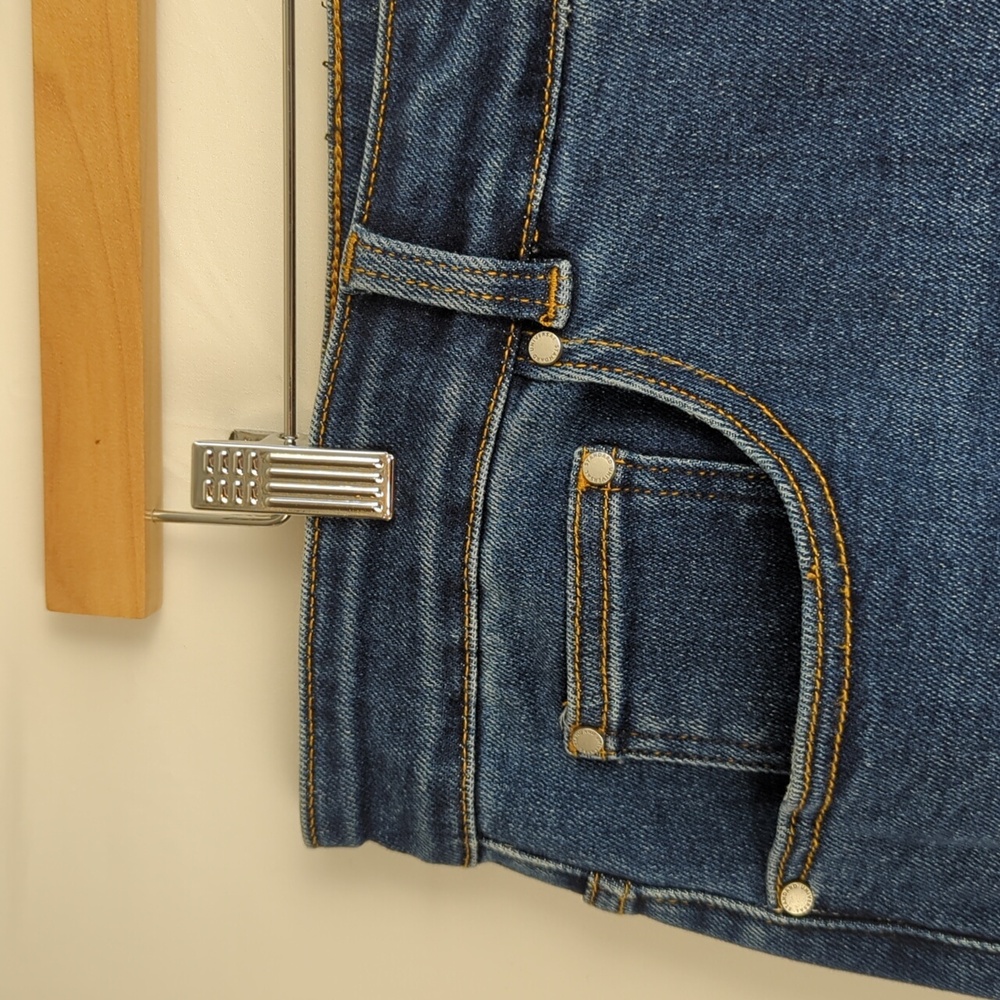 Universal Standard Etta High Rise Straight Leg Jeans in Aged Indigo l Size 16 - Picture 9 of 12
